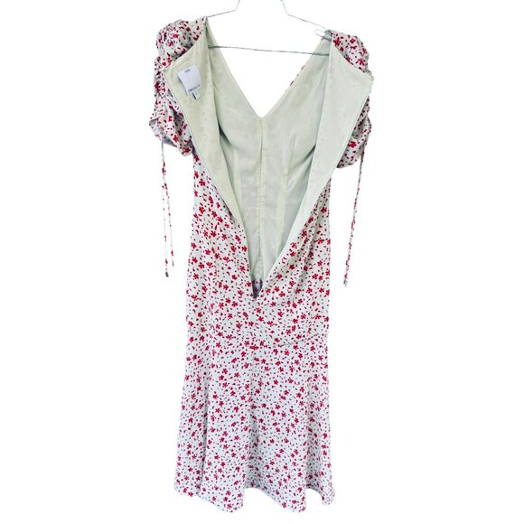 C/MEO Collective Women's Ruched Floral Midi Dress Small US 4 - Picture 6 of 11